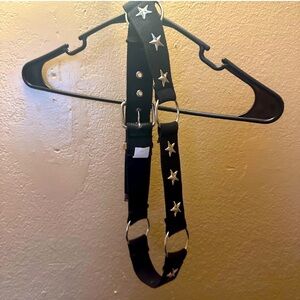Black Star-Studded Belt